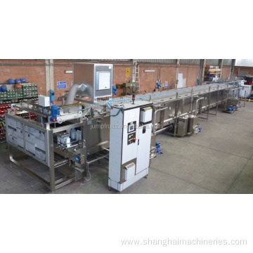 Tunnel pasteurizer for tomato paste cans bottles